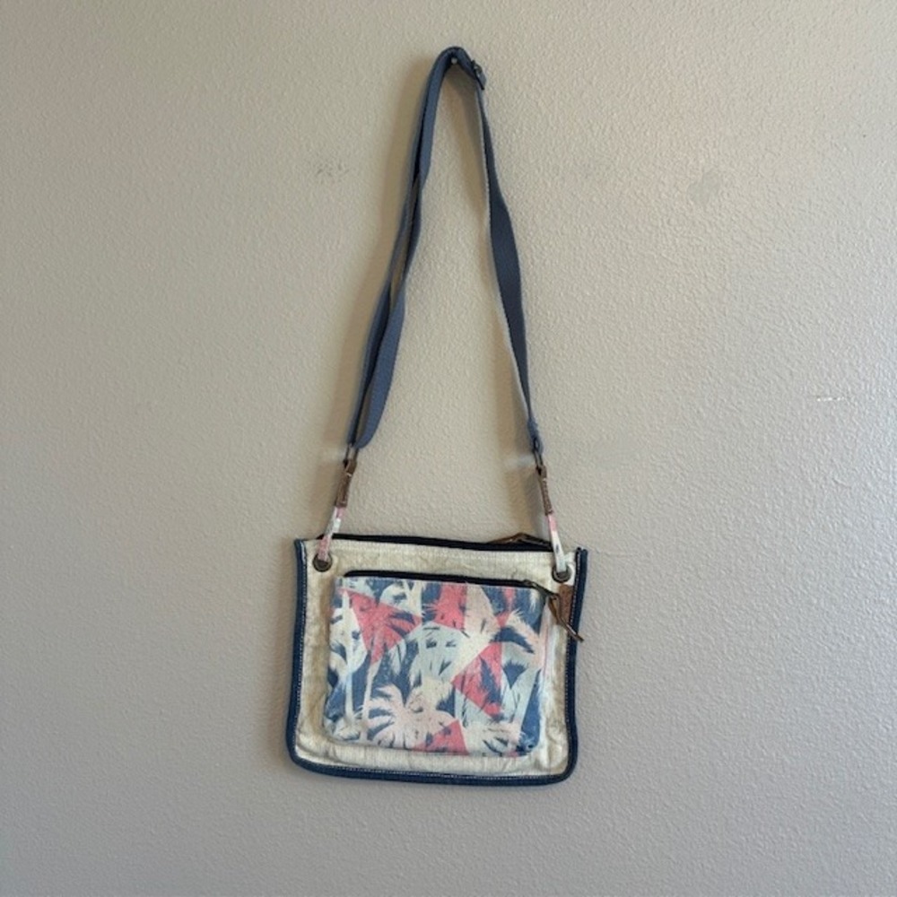 Sun N' Sand Palm‎ Trees Beach Crossbody Bag Adjustable Strap - Picture 4 of 7